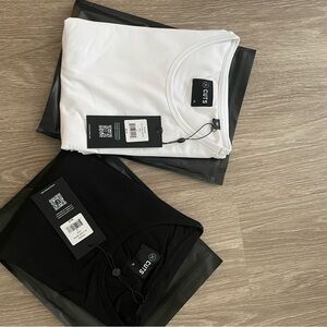 Cuts White and Black T-Shirts